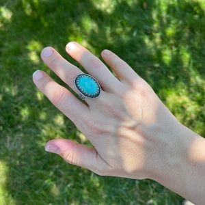 💙 Beautiful Amazonite Sterling Silver Ring 💙
